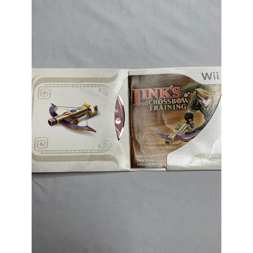 Nintendo Wii Links Crossbow Training Zelda Game with Manual and Sleeve